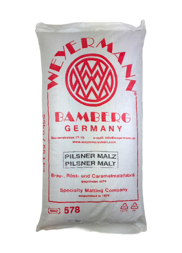 Pilsner Malt, Weyermann, 55 lb Bag