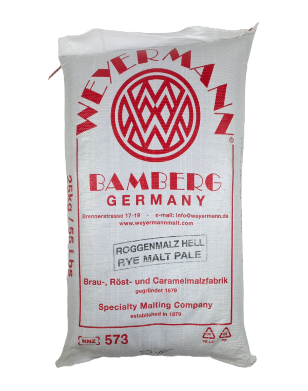 Rye Malt, Weyermann, 55 lb Bag