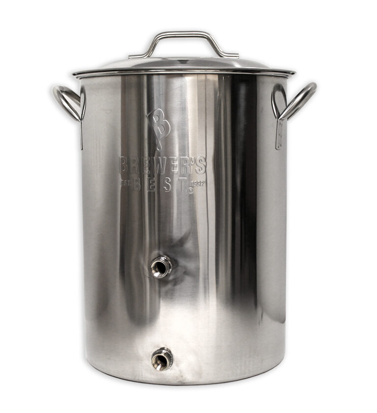 Brew Kettle, 8 Gal, Brewer's Best, SS TwoPort Keystone Homebrew Supply