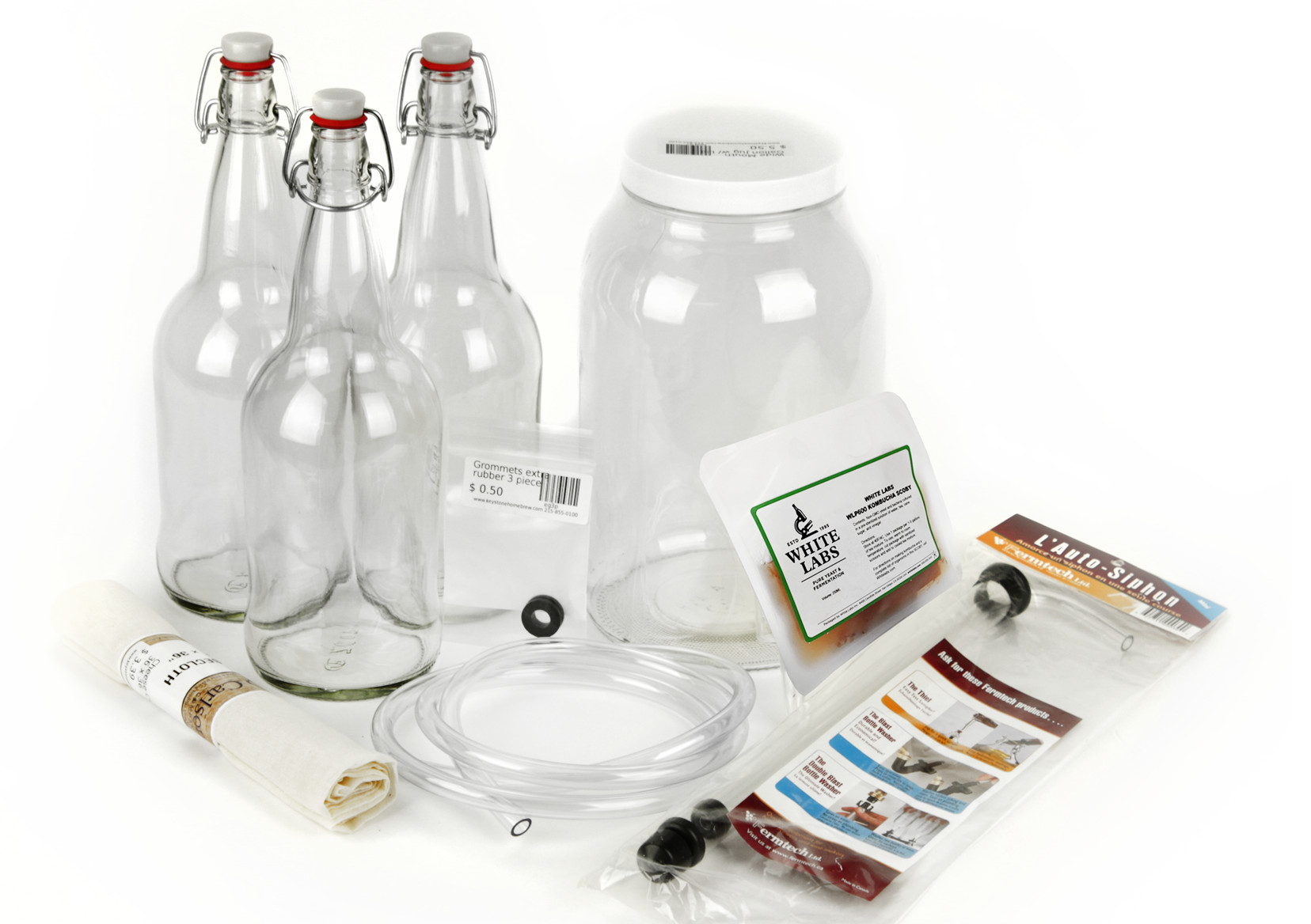 Mead Making Kit Full Starter Homebrew Glass Demijohn Plus Cider & Ginger  Beer