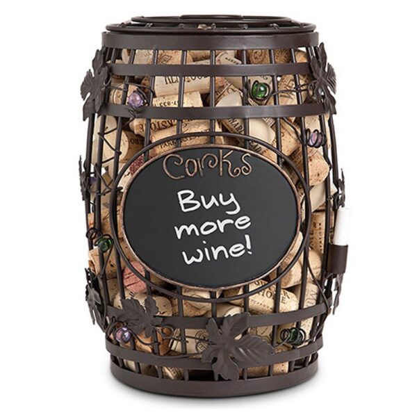 Cork Cage Chalkboard Barrel