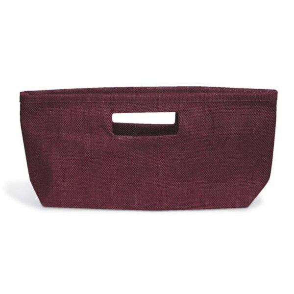 Jute Clutch Bordeaux 1 Bottle